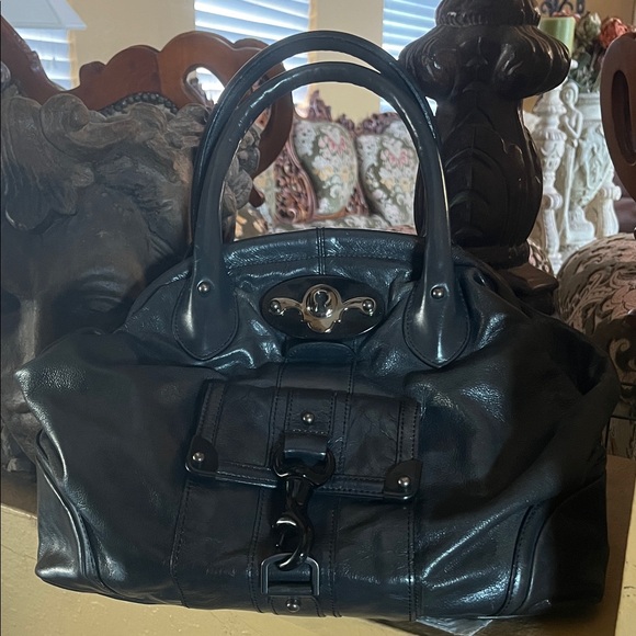 Anthropologie Tracy Reese Black Leather Hobo Designer Purse. - Picture 2 of 7